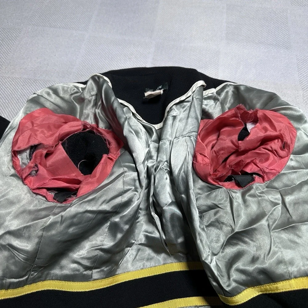 J Crew Wool Coat Womens Size 6 Petite‎ Black Peacoat Insulated Lined Vintage Y2K - Picture 8 of 16